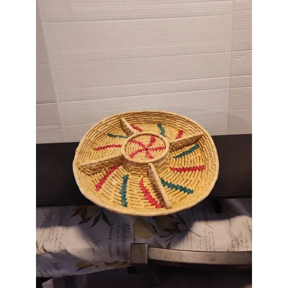 Vintage Avon Wicker Lazy Susan 12